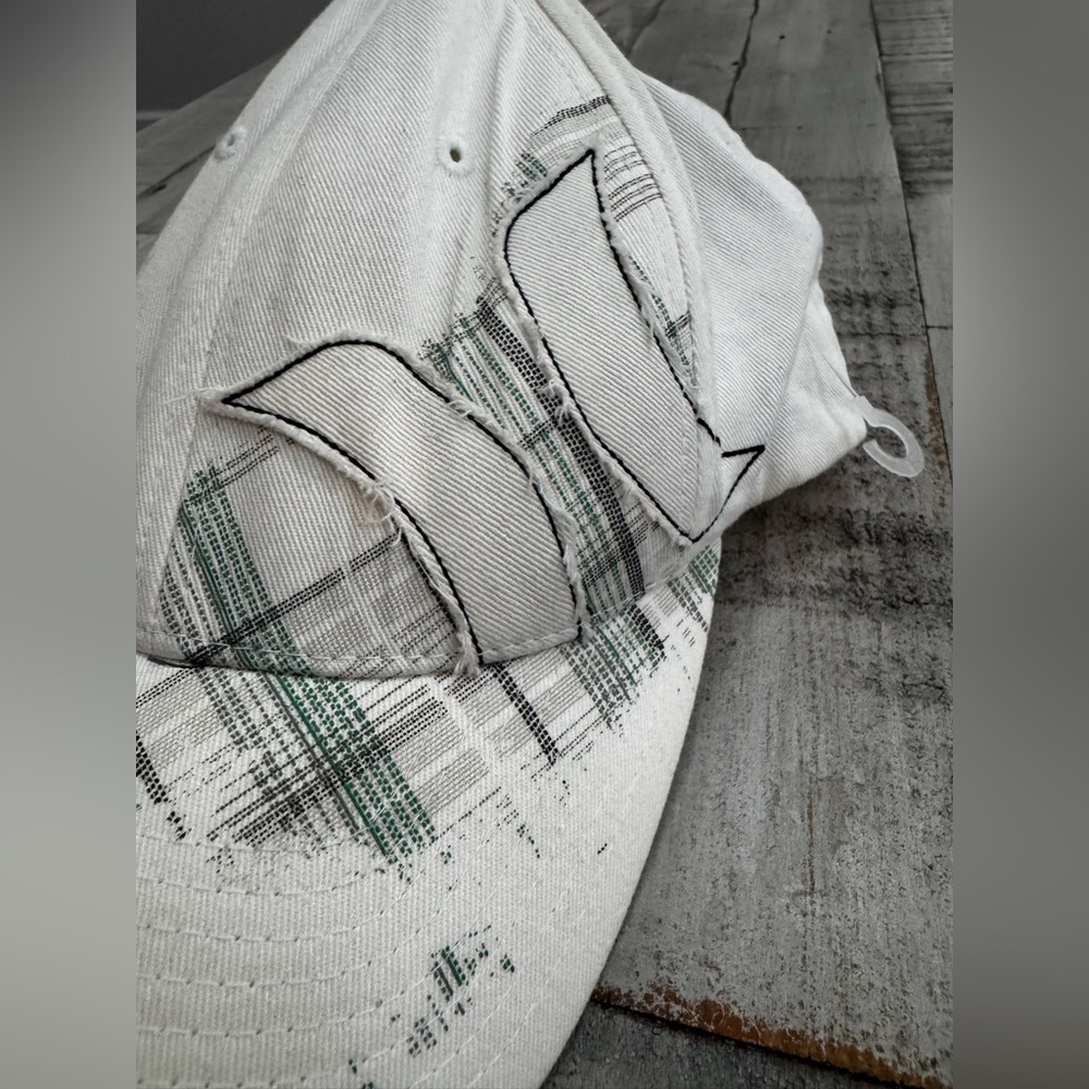 Hurley Cream & Green Plaid Hat - Picture 2 of 6